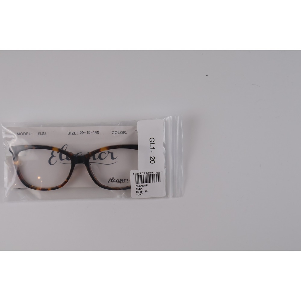 Eleanor Womens Eyeglasses Elsa Tortoise Shell 55-15-140 NWT